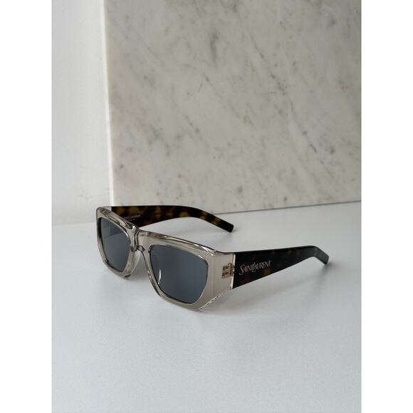 NEW Saint Laurent SL740 Clear Mirror Sunglasses - Picture 5 of 8